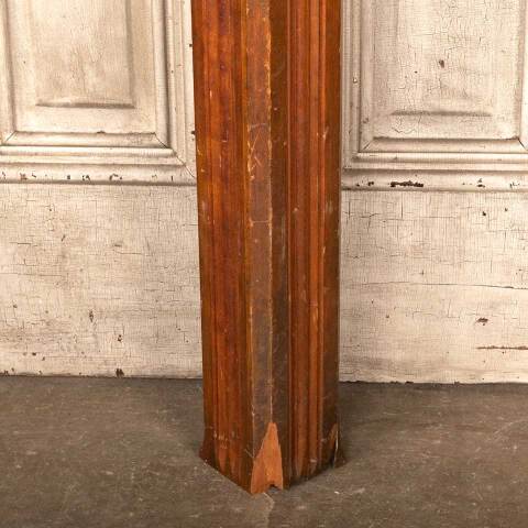 #49659 Salvaged Antique Wood Staircase Newel Post image 3