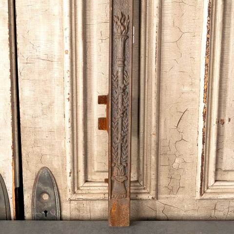 #49820 25x30 Antique Cast Iron Fireplace Surround image 7