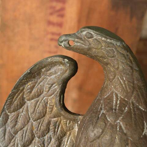 #49835 Salvaged Solid Brass Eagle Finial image 6