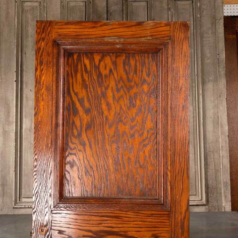 #49907 36x83 Antique Interior 2 Panel Oak Door image 6