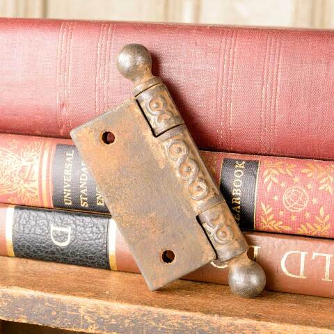 #50280 2 1/2" Ornate Cast Iron Ball Finial Door Hinge image 4