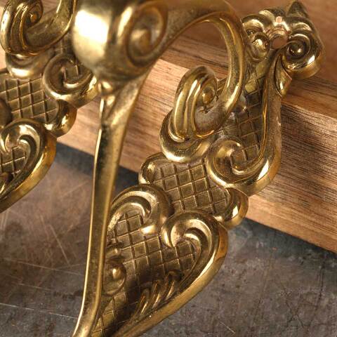 #50306 24" Salvaged Vintage Gatgco Brass Towel Bar image 7