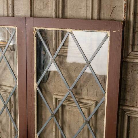 #50408 Antique Leaded Glass Casement Windows image 6