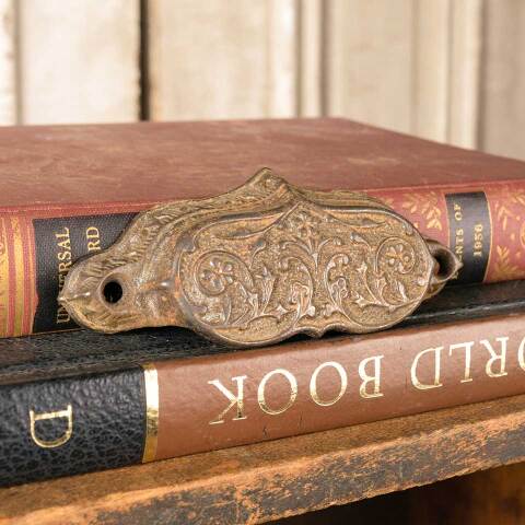 #50624 Antique Cast Iron Drawer Bin Pull Hardware image 3