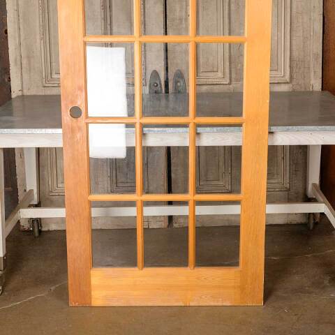 #50812 36x80 15 Lite Pine Interior French Door image 6