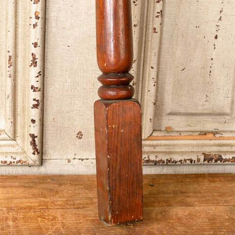 #52631 Antique Turned Pine Wood Staircase Baluster image 2