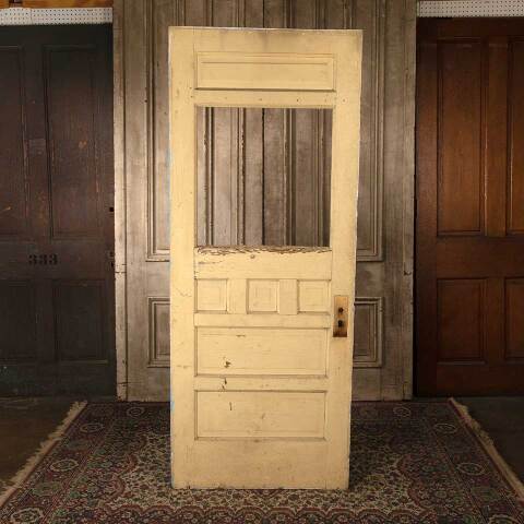 #52731 32x80 Salvaged Antique Half Lite Entry Door image 4