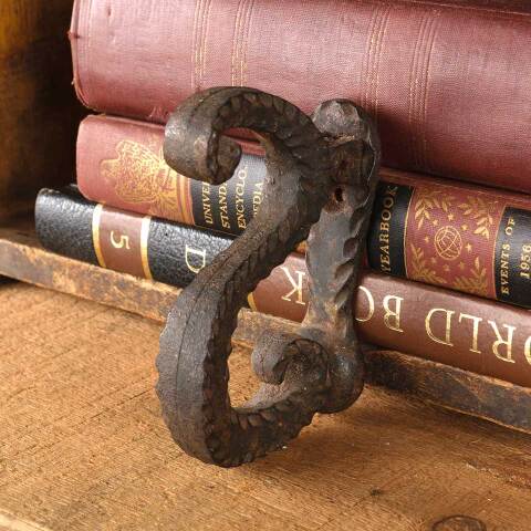#52874 Antique Wrought Iron Scroll Door Knocker image 6