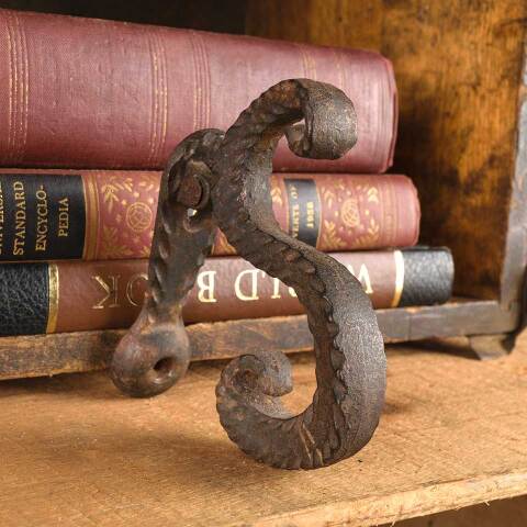 #52874 Antique Wrought Iron Scroll Door Knocker image 2