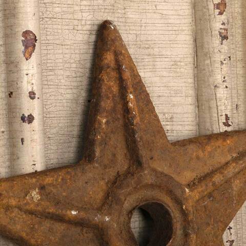#52902 9" Antique Cast Iron Building Star Bracket image 3