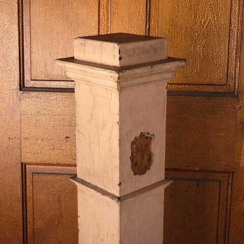 #52953 Salvaged Antique Wood Staircase Newel Post image 7