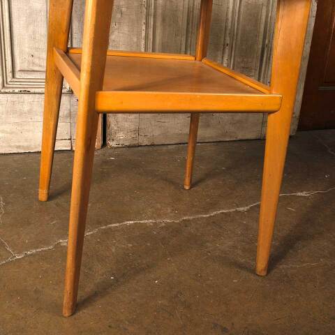 #53235 Vintage Mid Century Modern Wood End Table image 7