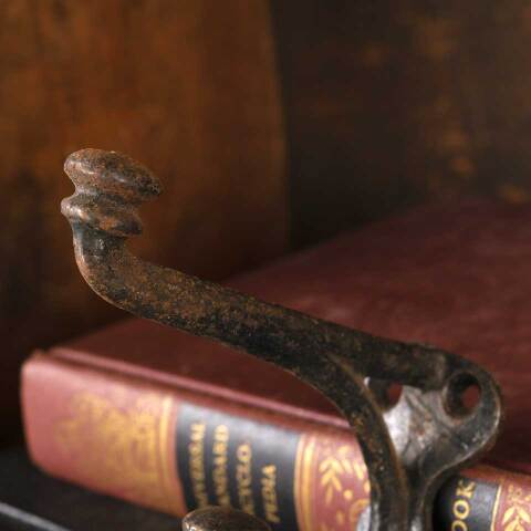 #53259 Antique Cast Iron Wall Mount Coat Hook image 5