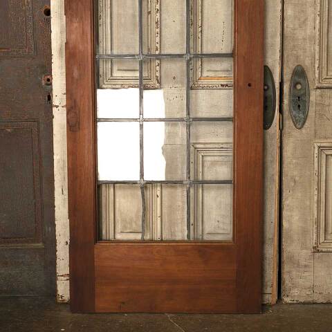 #53271 30x84 Antique Leaded 21 Lite French Door image 3