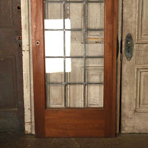 #53271 30x84 Antique Leaded 21 Lite French Door image 7