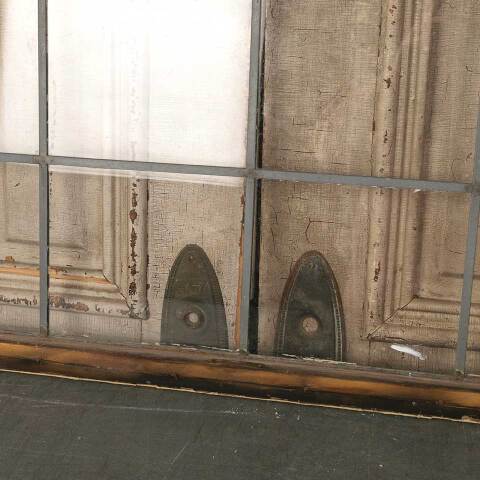 #53324 40x19 Salvaged 8 Lite Leaded Glass Window image 4