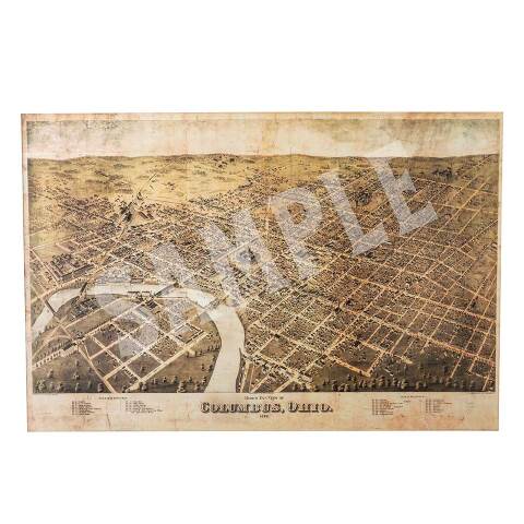 #53421 Bird's Eye View Columbus, Ohio 1872 Poster image 2
