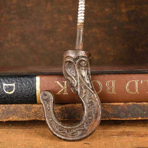 #53591 Antique Ornate Cast Iron Chandelier Hook image 6