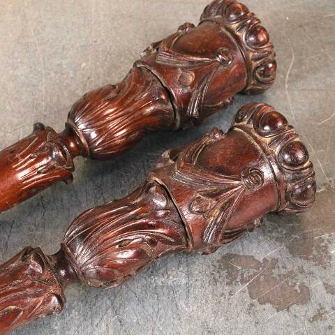 #53600 Salvaged Antique Walnut Furniture Posts image 6