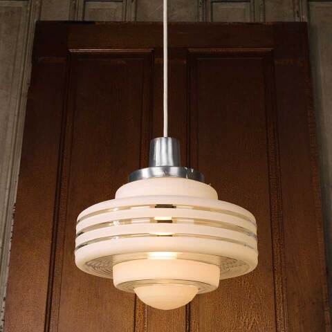 #53682 14x40 Salvaged Retro Pendant Light Fixture image 4