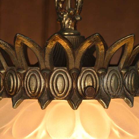 #53714 10" Salvaged Vintage Chandelier Light Fixture image 7