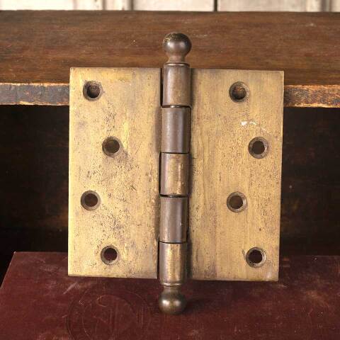 #53733 4 1/2" Antique Stanley Door Hinge Hardware image 2