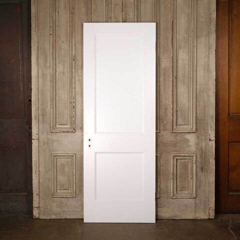 #53776 28x77 Salvaged Painted 2 Panel Interior Door image 4