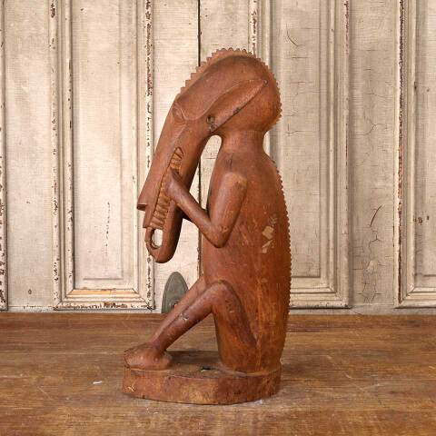 #53882 Antique Hand Carved Wood Sculpture image 6