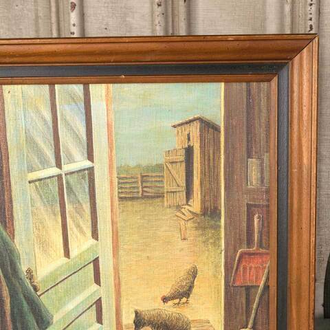 #53891 Original Farm Painting by Frank R. Sammet image 7