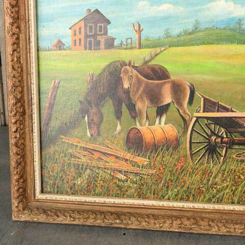#53892 Original Pastoral Painting by Frank R. Sammet image 4