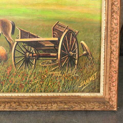 #53892 Original Pastoral Painting by Frank R. Sammet image 6