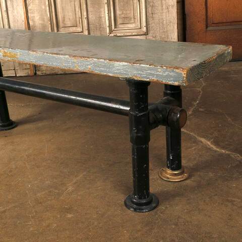 #53979 80" Salvaged Gym Locker Room Bench image 3