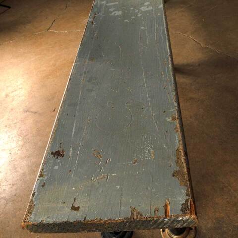 #53979 80" Salvaged Gym Locker Room Bench image 4