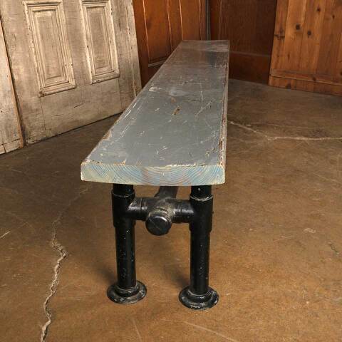 #53979 80" Salvaged Gym Locker Room Bench image 5