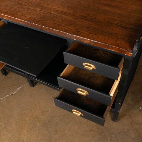 #53987 Antique Work Table Bench w/ Drawers image 4