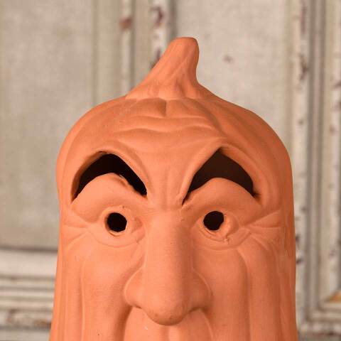 #54091 Terra Cotta Halloween Pumpkin Ornament image 3