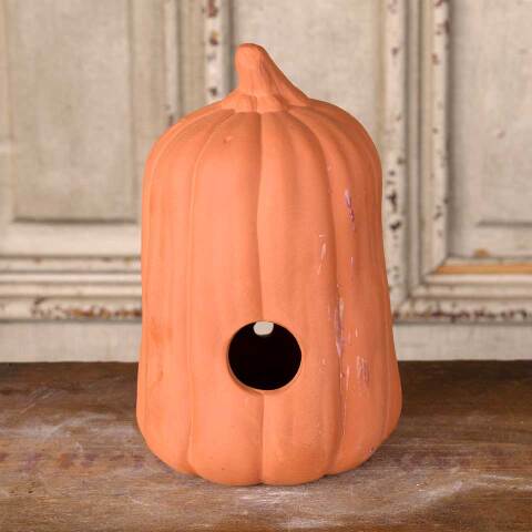 #54091 Terra Cotta Halloween Pumpkin Ornament image 4