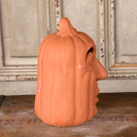 #54091 Terra Cotta Halloween Pumpkin Ornament image 5