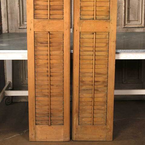 #54102 29x79 Antique Exterior Wood Shutters image 3