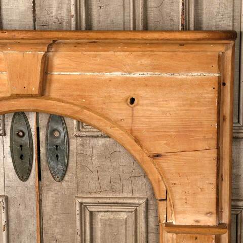 #54107 52x49 Antique Wood Fireplace Mantel image 6