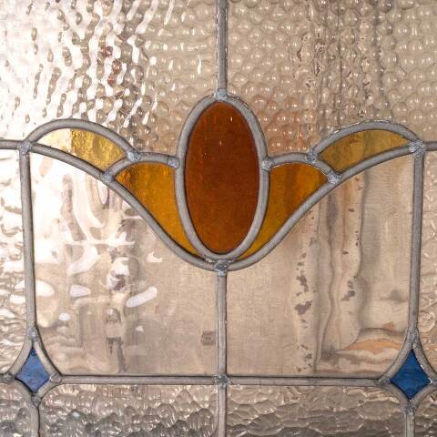 #54138 21x16 Salvaged Antique Stained Glass Window image 8