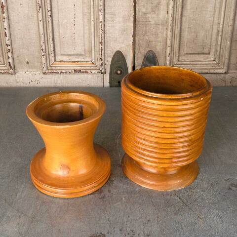 #54184 Two Piece Turned Wood Vase image 5