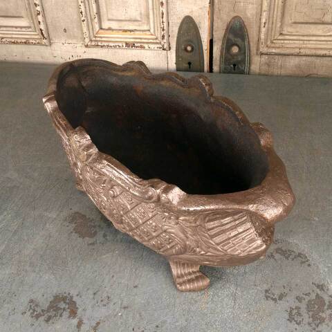 #54190 Ornate Cast Iron Footed Garden Urn Planter image 2