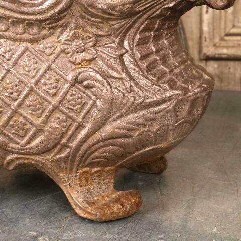 #54190 Ornate Cast Iron Footed Garden Urn Planter image 5