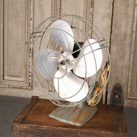 #54210 Antique Art Deco Oscillating Desk Fan image 4