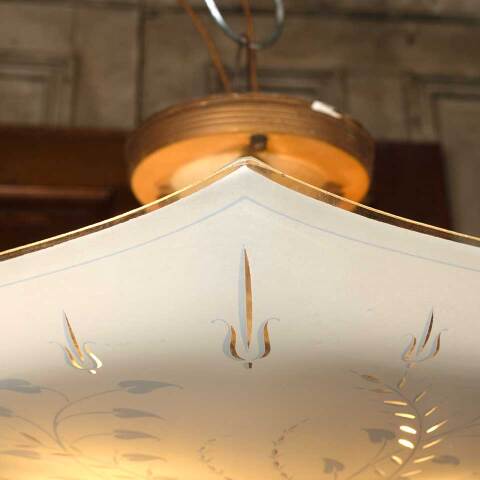 #54222 21" Vintage 3 Bulb Flush Mount Light Fixture image 8