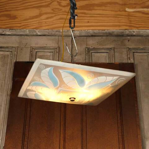 #54223 16" Vintage Flush Mount 2 Bulb Light Fixture image 6