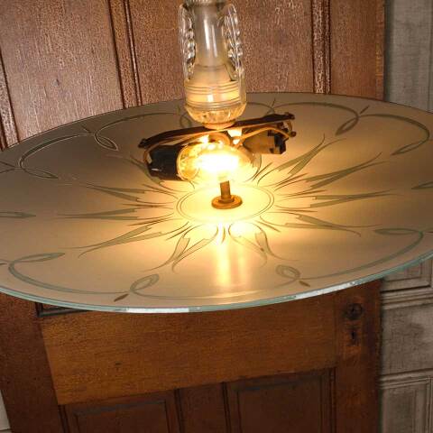 #54224 21" Vintage 2 Bulb Flush Mount Light Fixture image 5