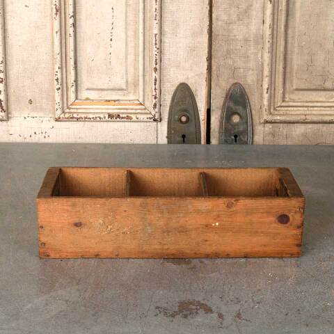 #54297 16x6 Antique Divided Wood Crate image 3