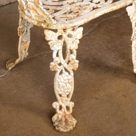 #54309 Antique Cast Iron Grapevine Garden Chair image 3